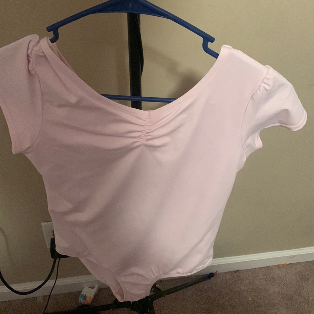 Pink swimming suit one piece